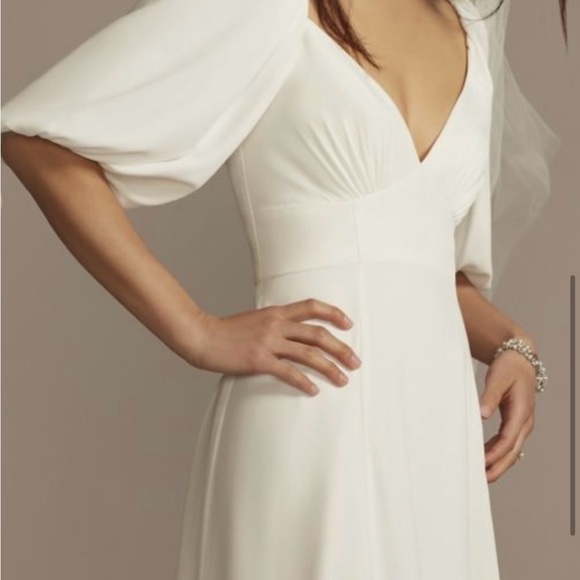 White Mini Dress - Picture 3 of 5